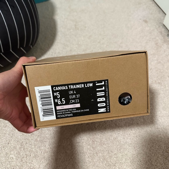 Women's Pink Canvas Trainer Low - Picture 5 of 7